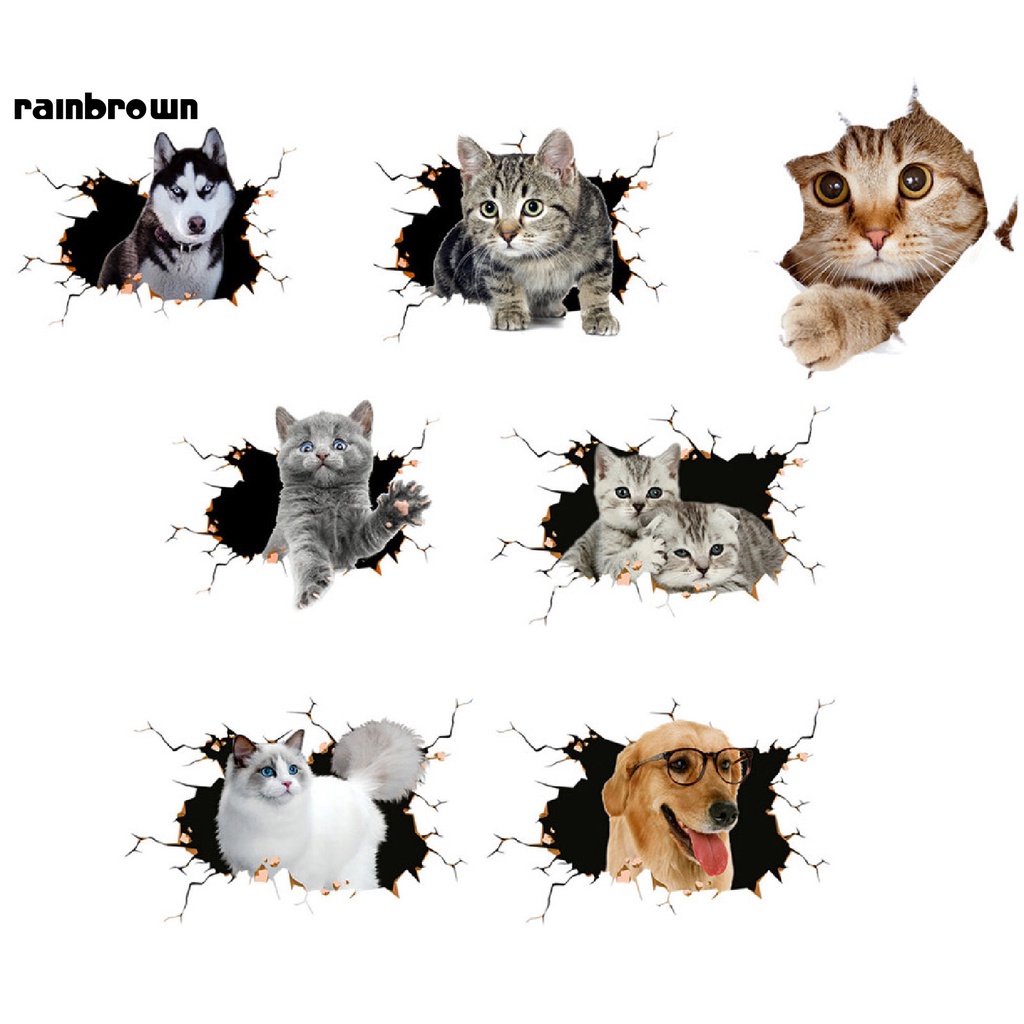 Decal dán trang trí hình động vật ngộ nghĩnh