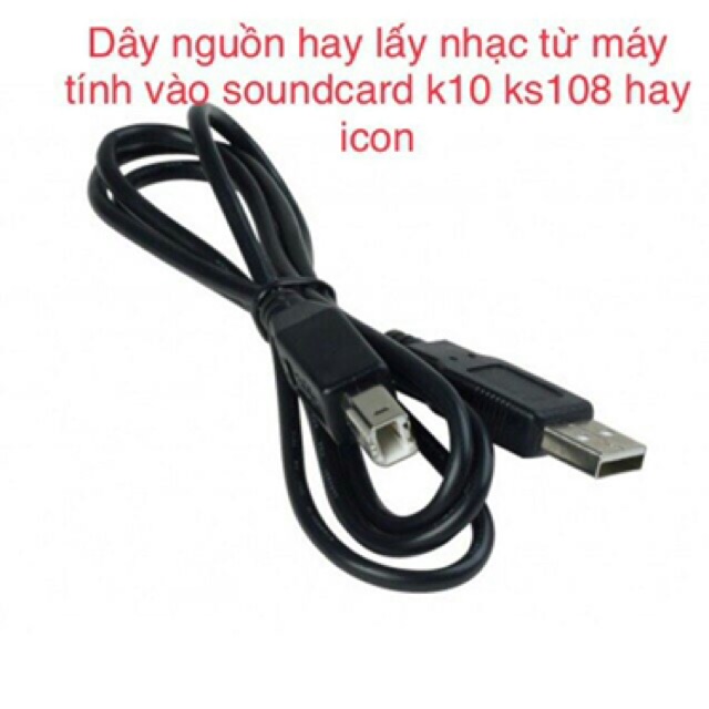 Dây Cấp Nguồn+Lấy nhạc Cho sound card Thu âm K10,Ks108,HF5000,H9...bh 6 tháng