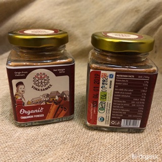 BỘT QUẾ HỮU CƠ VINASAMEX (50g) - Organic Cinnamon Powder