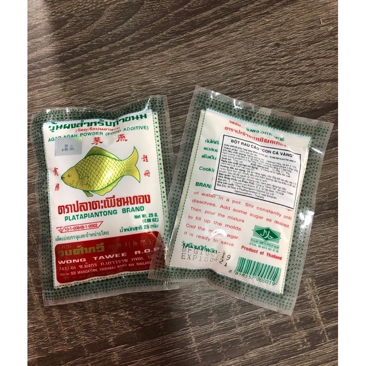 Bột rau câu con cá Thái gói 25g