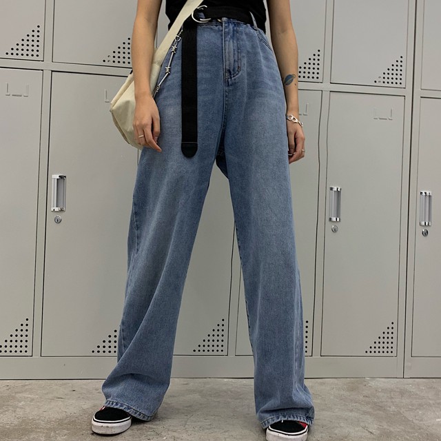 Quần Dài Lưng Cao Phong Cách Hip Hop Hàn Quốc Mới