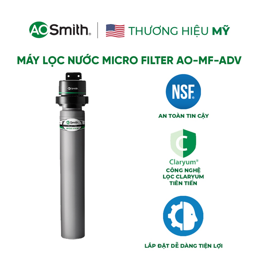 Máy Lọc Nước A. O. Smith Micro Filter AOMFADV Shopee Việt Nam