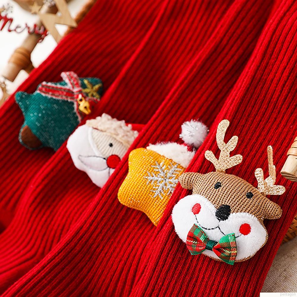 Quần tất in hình ông già noel dễ thương dành cho bé gái 0-6 tuổi