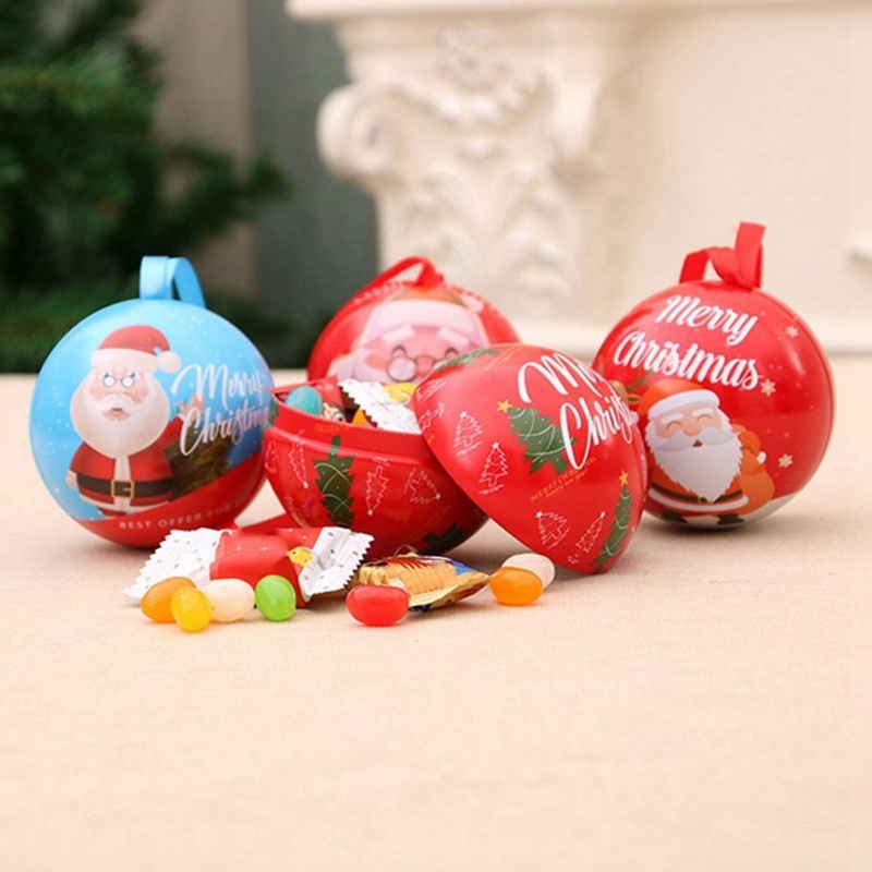1 Hộp Đựng Kẹo Hình Ông Già Noel Sáng Tạo Trang Trí Giáng Sinh