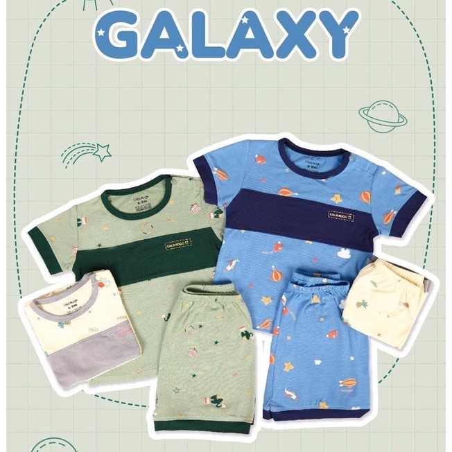 Bộ Uala Rogo cộc tay chất vải Bamboo cao cấp siêu mềm mịn thoáng mát thấm hút tốt viền họa tiết cho bé trai bé gái 2066