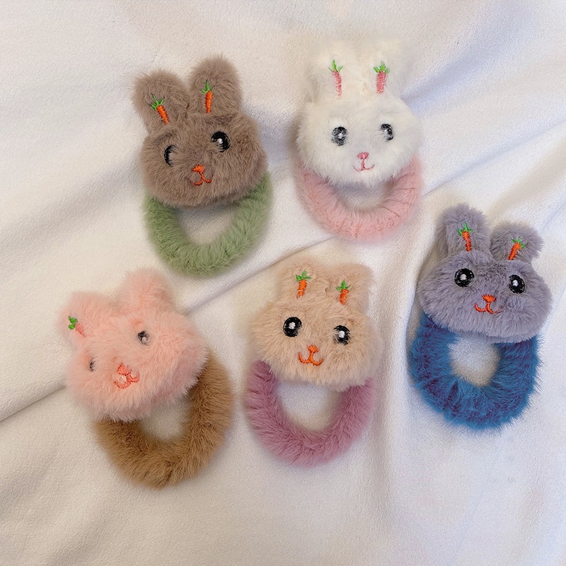 Dây Cột Tóc Hình Thỏ Xinh Xắn Phong Cách Hàn Quốc Cho Nữ