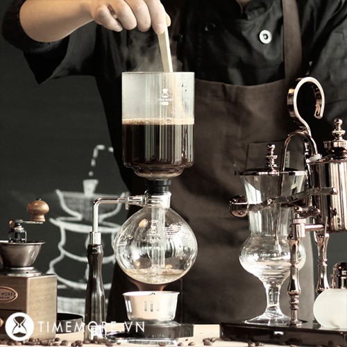 [CHÍNH HÃNG] BÌNH PHA CÀ PHÊ SYPHON TIMEMORE 5 CUP TAY CẦM GỖ