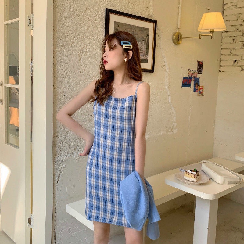 Đầm Hai Dây Ôm Eo Màu Sắc Thời Trang Mùa Hè Dành Cho Nữ