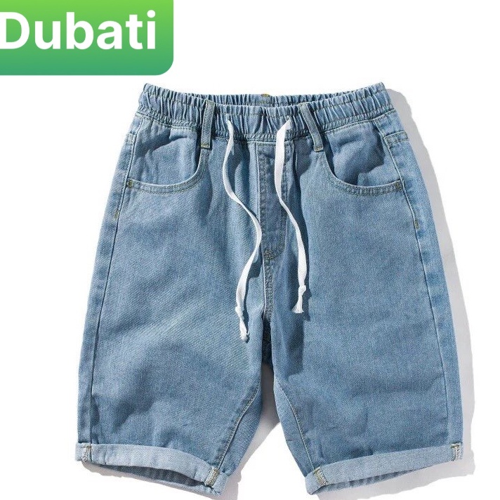 QUẦN SỌT SHORT LỬNG JEAN NAM CHẤT BÒ XANH LƯNG THUN HÀN QUỐC PHONG CÁCH SOÁI KA DB-51- DUBATI FASHION