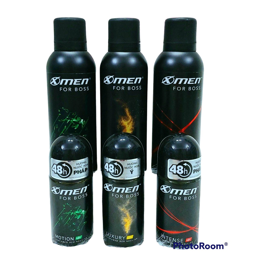 XMEN BOSS - Xịt Khử Mùi & Lăn Khử Mùi Cơ Thể Cho Nam Đủ Loại 150ml - 50ml.