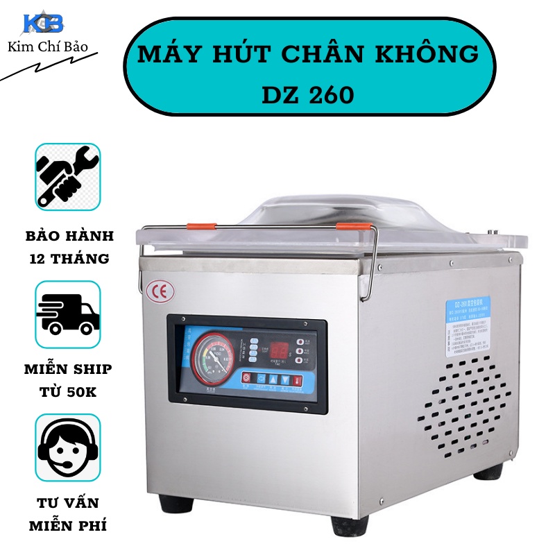 Máy Hút Chân Không Công Nghiệp DZ260- Hút Chân Không, Hàn Miệng Túi
