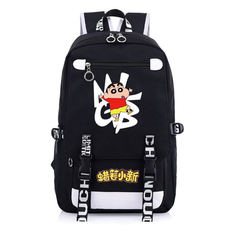 Balo nam nữ in hình CRAYON SHIN-CHAN Shin Cậu Bé Bút Chì anime chibi Thiết kế thông minh cặp sách đi học