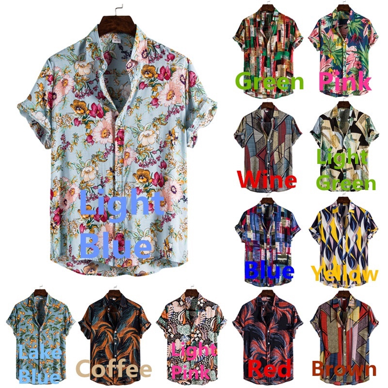 Áo sơ mi tay ngắn phong cách thời trang biển hawaii | BigBuy360 - bigbuy360.vn