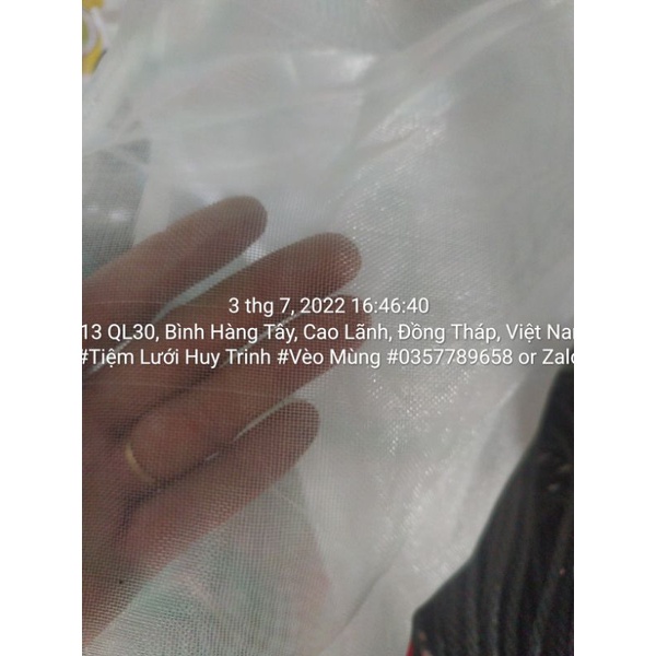 Túi lưới dày có dây kéo 25x45 cm