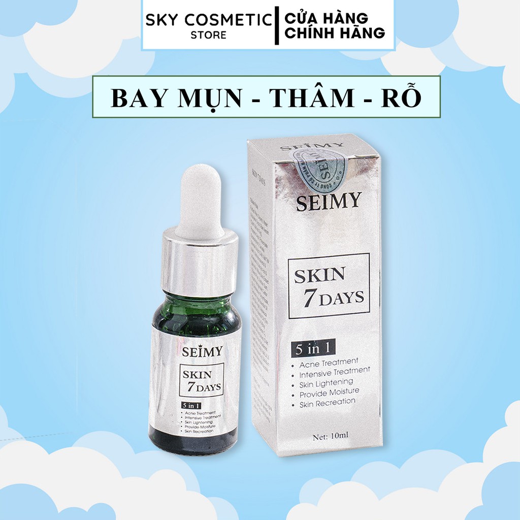[Mã BMBAU50 giảm 50K đơn 150K] Serum giảm mụn thâm rỗ Seimy - Skin 7 Days - mờ mụn ẩn hiệu quả sau 7 ngày