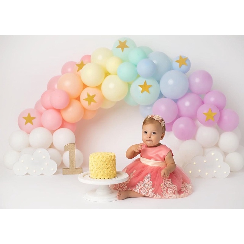 Set 10 bóng bay tông màu pastel 5inch - 10inch - 12inch trang trí sự kiện, sinh nhật, cưới hỏi...