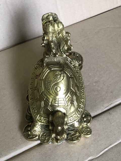 Long Quy bằng đồng có bát quái trên lưng | BigBuy360 - bigbuy360.vn