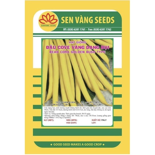 Hạt Giống Cove Vàng Dạng Bụi (20gr)