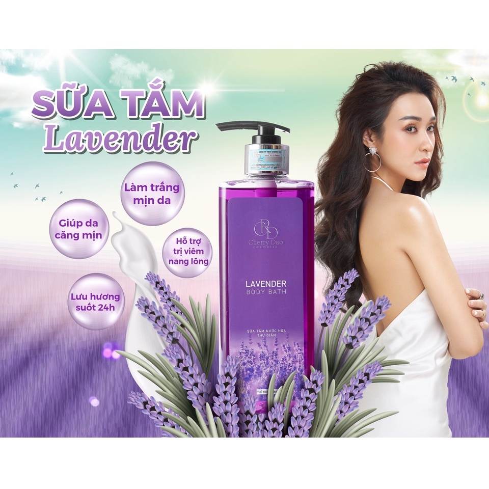 Sữa tắm trắng da hương nước hoa Lavender CRD Cherry Đào