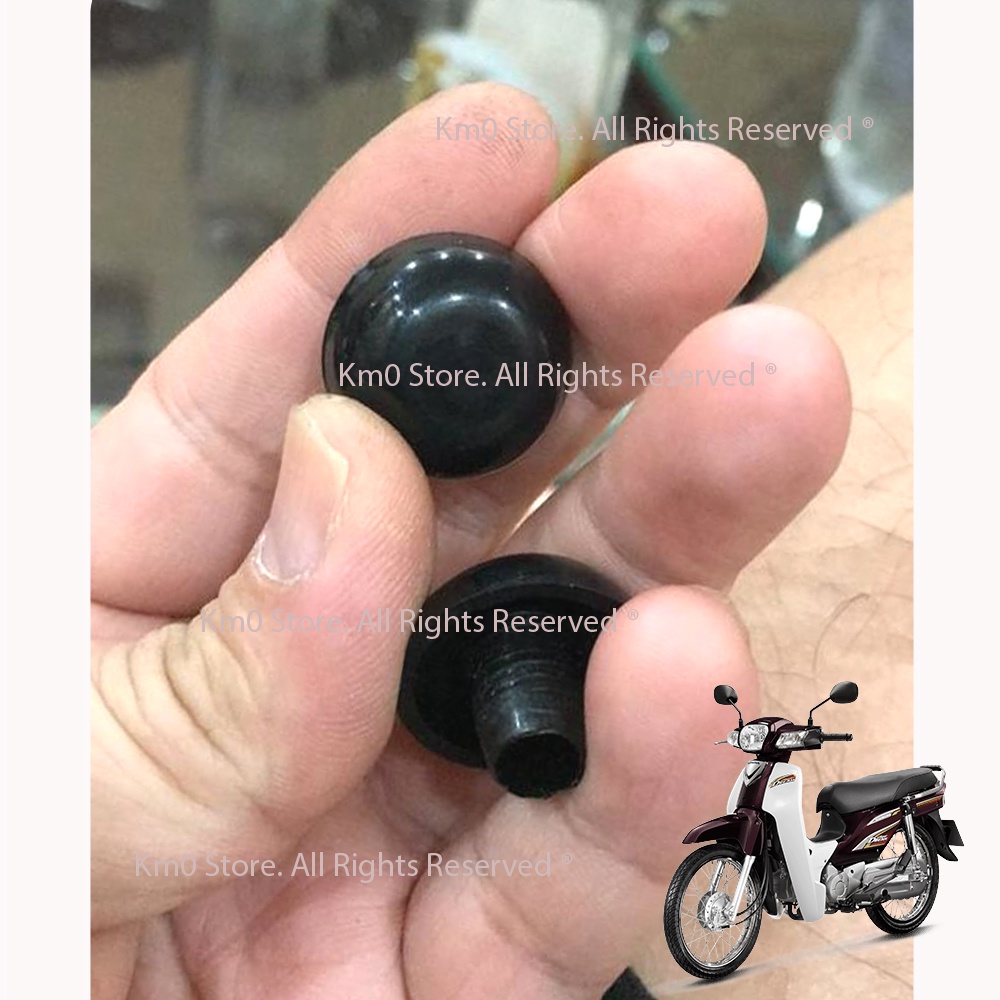 Nắp Chụp Chân Gương DREAM, WAVE Nhựa Đen