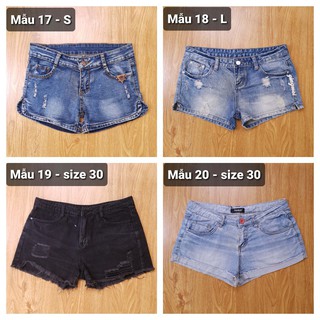 [THANH LÝ NGHỈ BÁN] Quần Short Jean Nữ 2Hand