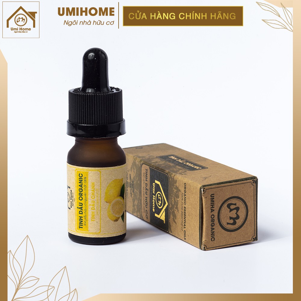 Tinh dầu Chanh vàng hữu cơ UMIHOME 10ml nguyên chất