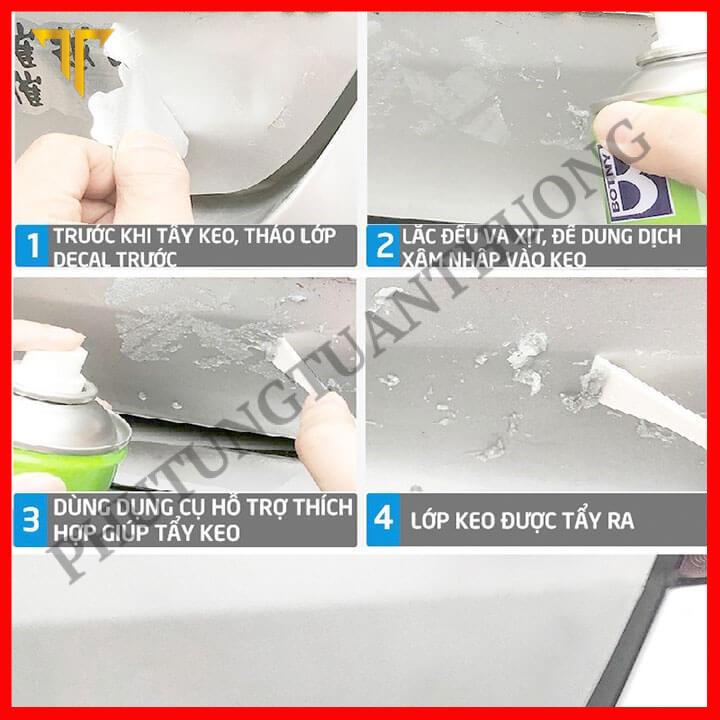 Bình Xịt Tẩy Băng Keo Băng Dính Botny 450ml