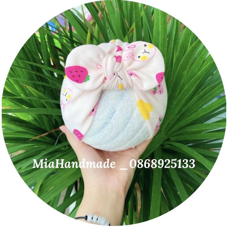MŨ TURBAN CHO BÉ RẺ ĐẸP CHẤT COTTON MỀM MỊN - VỪA LÀM ĐIỆU, VỪA CHE THÓP CHO BÉ