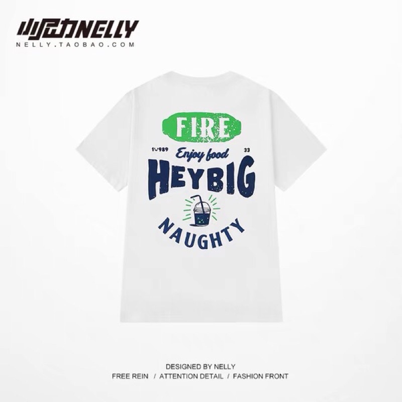 Áo phông nelly heybig sale (có sẵn) trà sữa fire naughty
