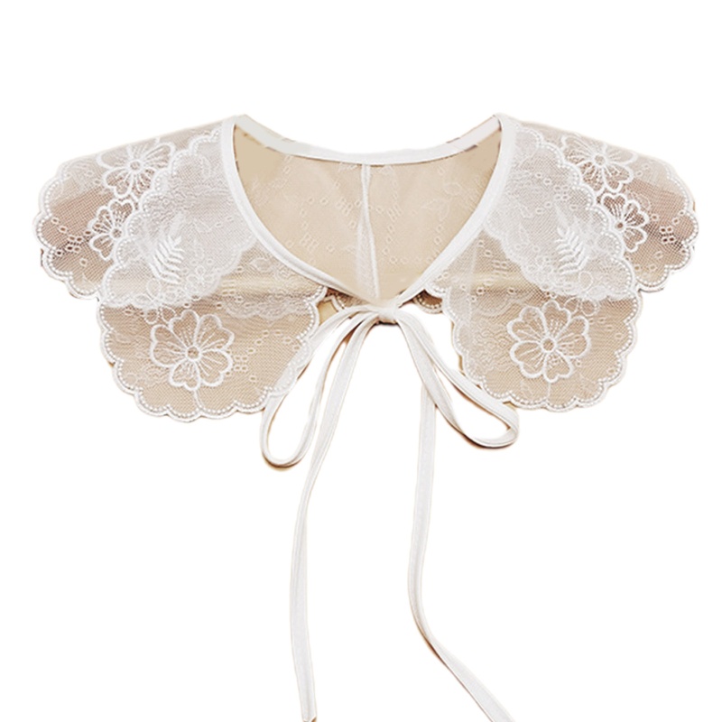 Cổ Áo Giả Thêu Ren Có Thể Tháo Rời