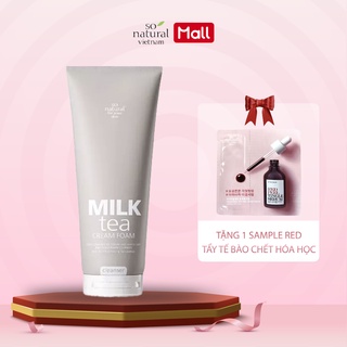 Sửa rửa mặt Milk Tea Foam So Natural 200ml