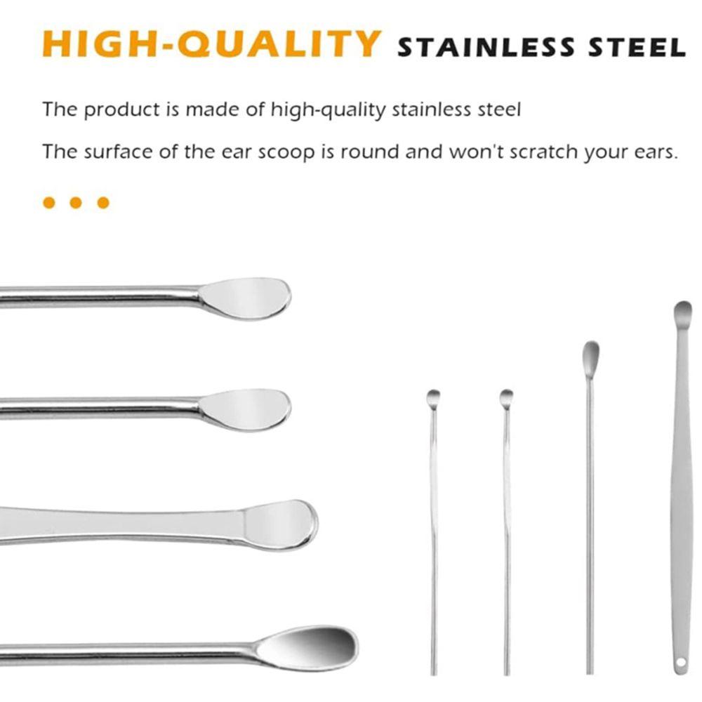Set 6 Dụng Cụ Lấy Ráy Tai Bằng Inox Tiện Dụng