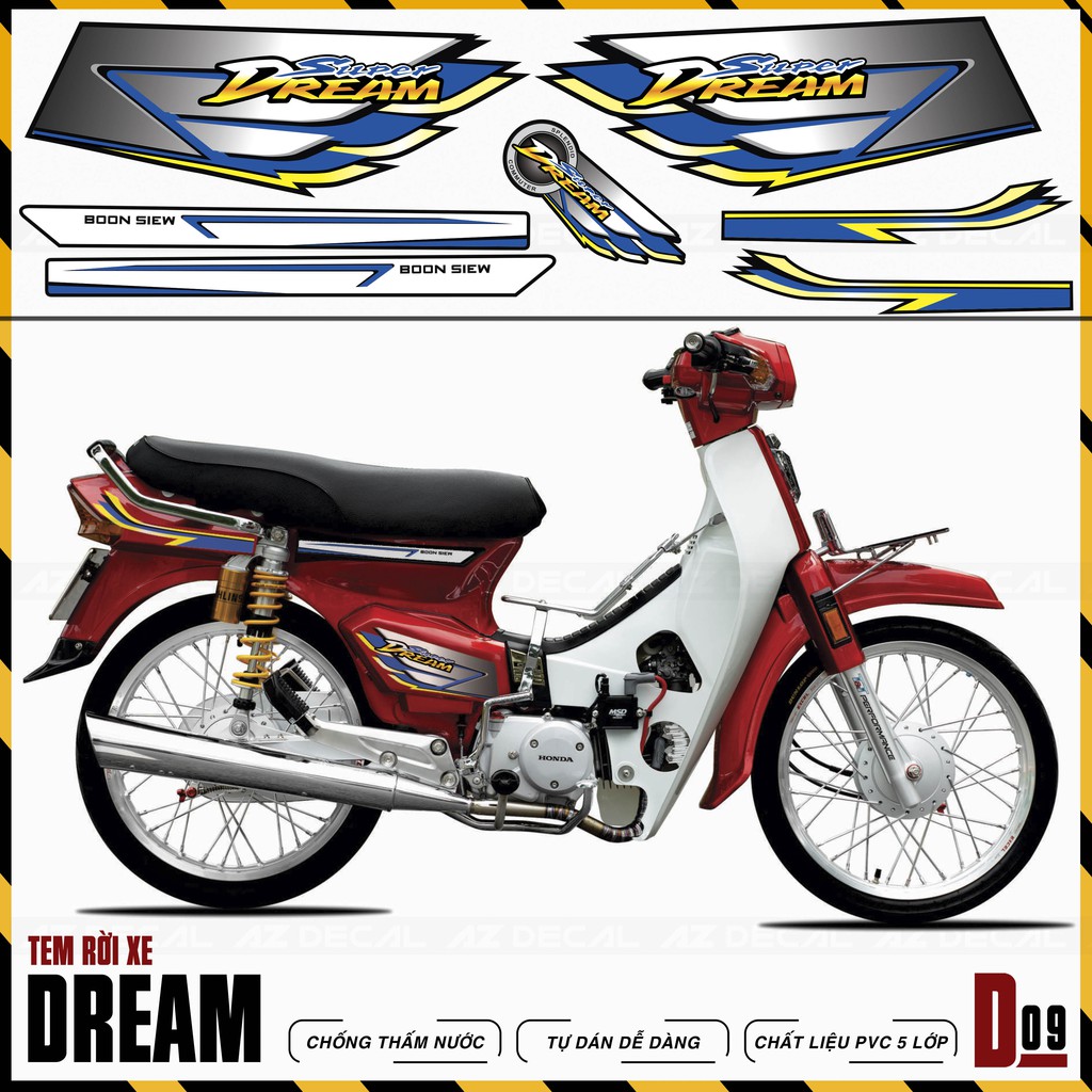 Tem Dream Đẹp Dùng Cho Dòng Việt, Thái | D9 | Tem Chế Chất Liệu PVC Chống Nước, Bền Màu, Decal Cắt Rời Dễ Dùng