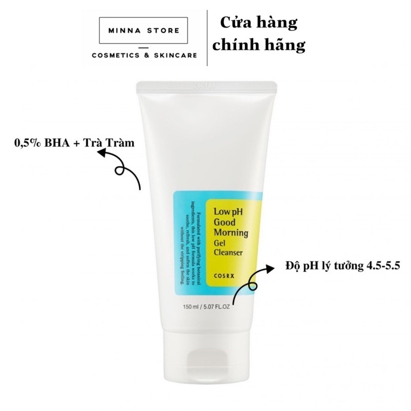 Sữa rửa mặt Cosrx Low PH Good Morning Gel Cleanser