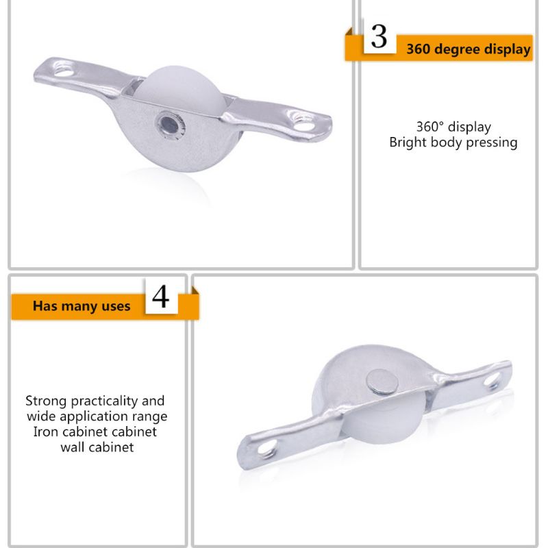 Set 10 Bánh Xe Ròng Rọc Thay Thế Cho Cửa Tủ Quần Áo