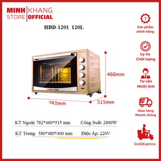 Lò Nướng Bánh Và Thực Phẩm UKOEO 120 Lít (HBD-1201), Sản Xuất Theo Công Nghệ Đức, Phù Hợp Hộ Gia Đình Hoặc Kinh Doanh.