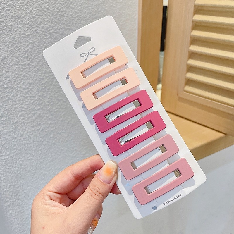 Bộ kẹp tóc nhiều màu sắc dễ thương hình dáng tùy chọn cho bạn gái