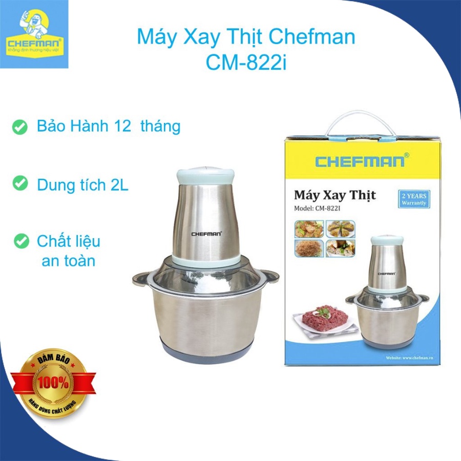 Máy xay thịt đa năng  - Cối Inox chống rỉ, dung tích 2L - Lỗi 1 đổi 1 Bảo Hành 12 tháng