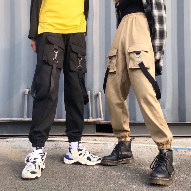 Quần jogger kaki túi hộp dây khuyên bo gấu pland basic unise | BigBuy360 - bigbuy360.vn