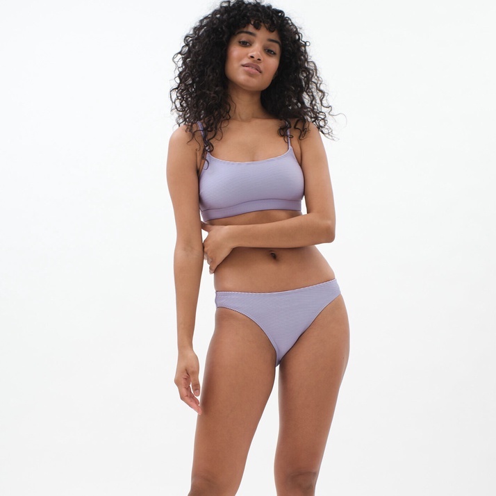 Bộ bơi hai mảnh hai dây dệt sợi tăm trơn Aero xuất khẩu Mỹ