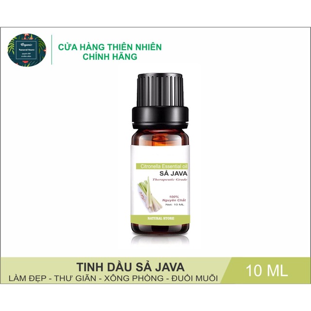 Tinh Dầu Sả Java 10ML Nguyên Chất Organic ( Citronella Essential Oil )