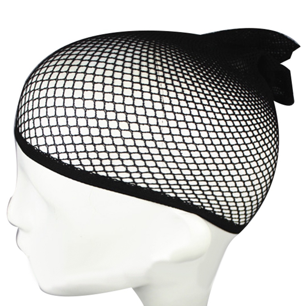 Mũ lưới đội tóc giả bằng nylon co giãn màu đen phù hợp cho nữ