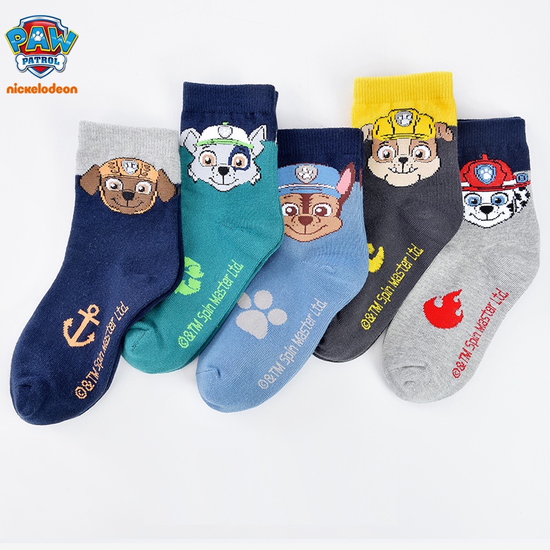Sét 5 Tất vớ Paw patrol cho bé trai Thu đông 2022