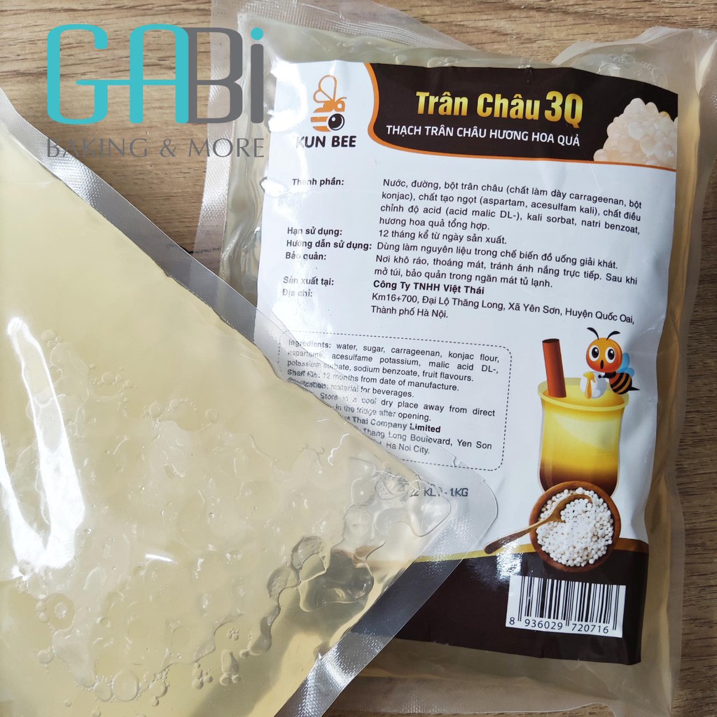 Trân châu giòn 3Q loại 1kg (đen/trắng) | BigBuy360 - bigbuy360.vn