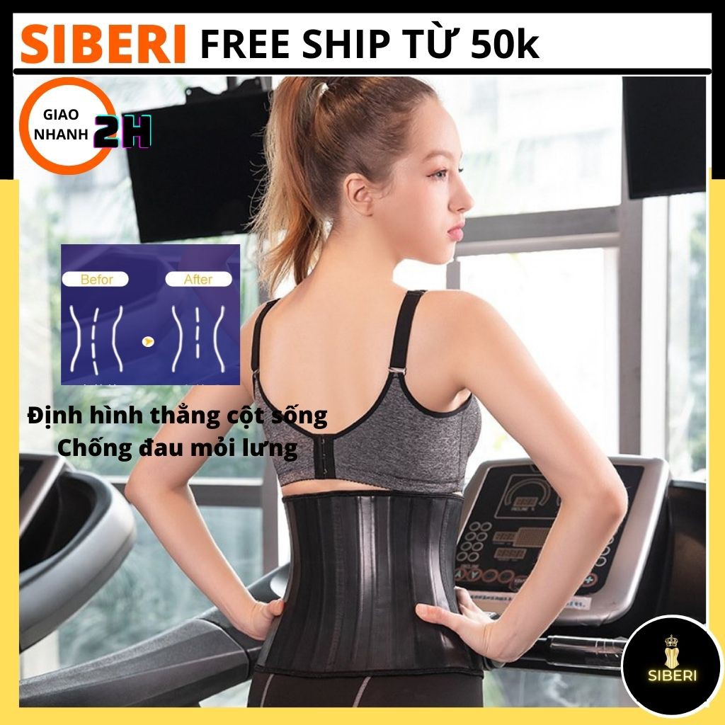 Nịt bụng latex 25 xương Italy, gen định hình giảm eo, mềm mại, chống đau mỏi lưng, vận động thoải mái _ Siberi | BigBuy360 - bigbuy360.vn