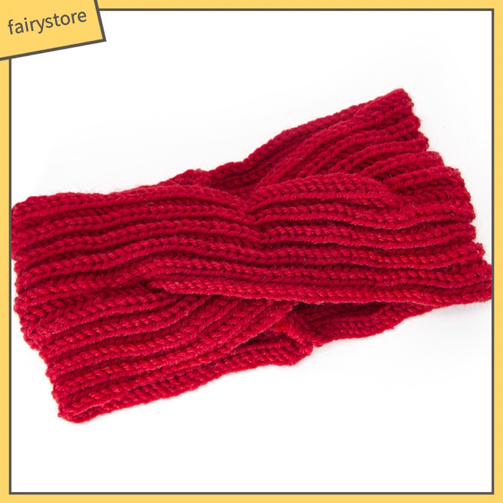 Băng Đô Dệt Kim Màu Trơn Thời Trang Giữ Ấm Cho Nữ