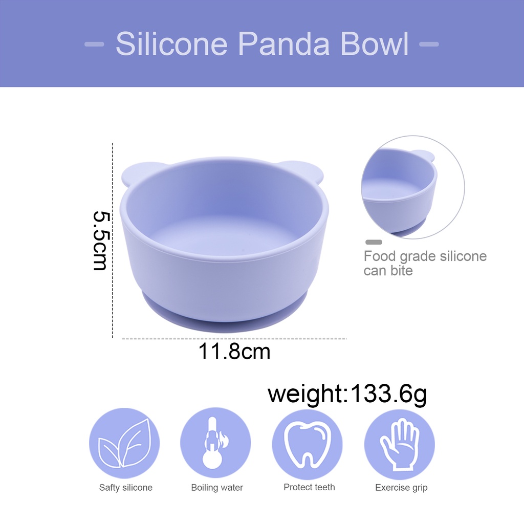 Bát ăn silicone chống trượt cho em bé MAMIMAMIHOME Chứa các giác hút bát silicon