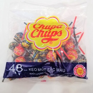 KẸO MÚT SẮC MÀU CHUPA CHUPS ( BỊCH 48 CÂY )