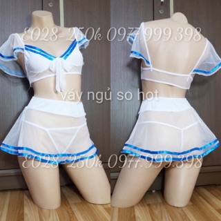 CNS007 cosplay nữ sinh vải trong suốt rất sexy có ảnh thật