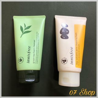 Sữa rửa mặt 150ml Innisfree Trà xanh / Tro núi lửa Chính hãng Korea
